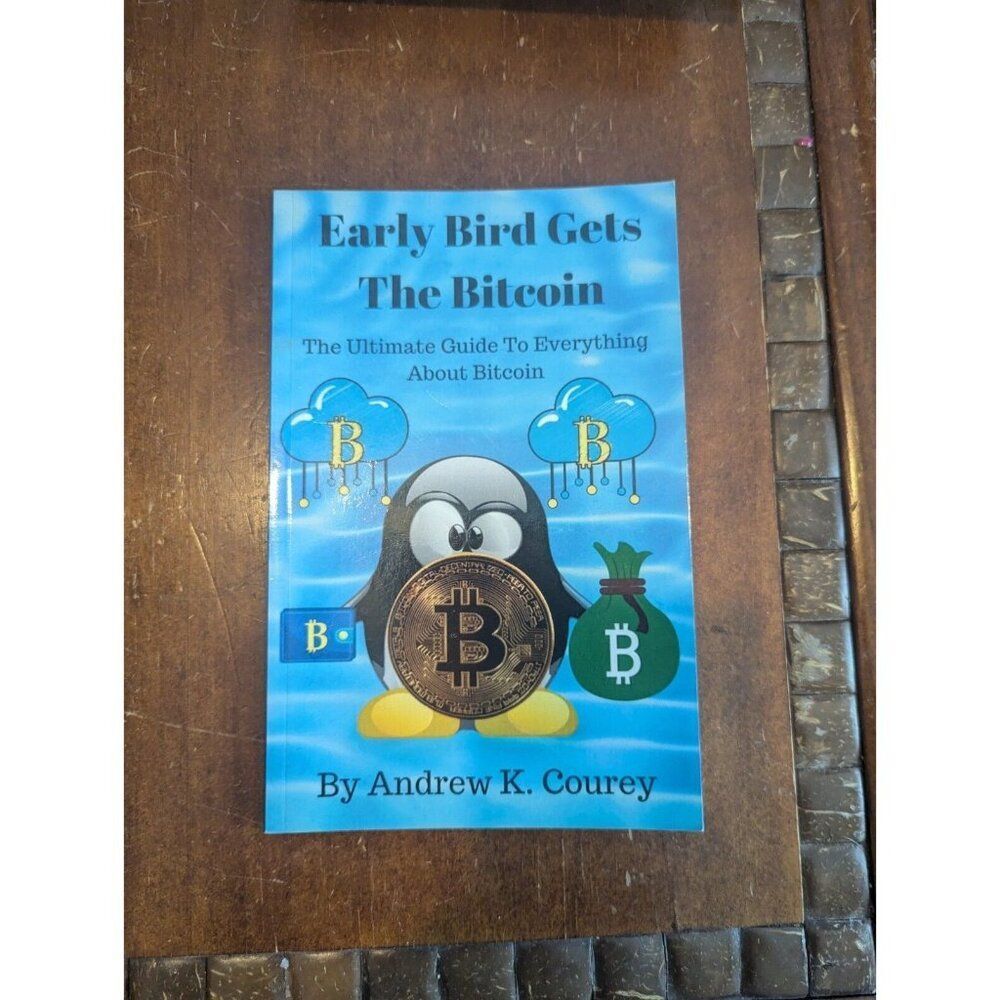 Early Bird Gets The Bitcoin Paperback Book Courey‎ Fintech For Kids